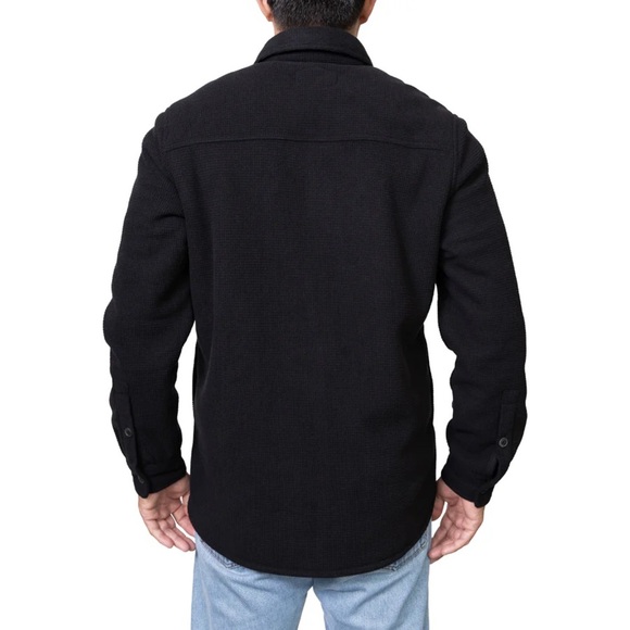 Freedom Foundry Gray Teton Sherpa Fleece Shirt Jacket Size Large - Picture 3 of 12